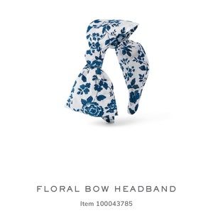 Janie and Jack floral bow headband